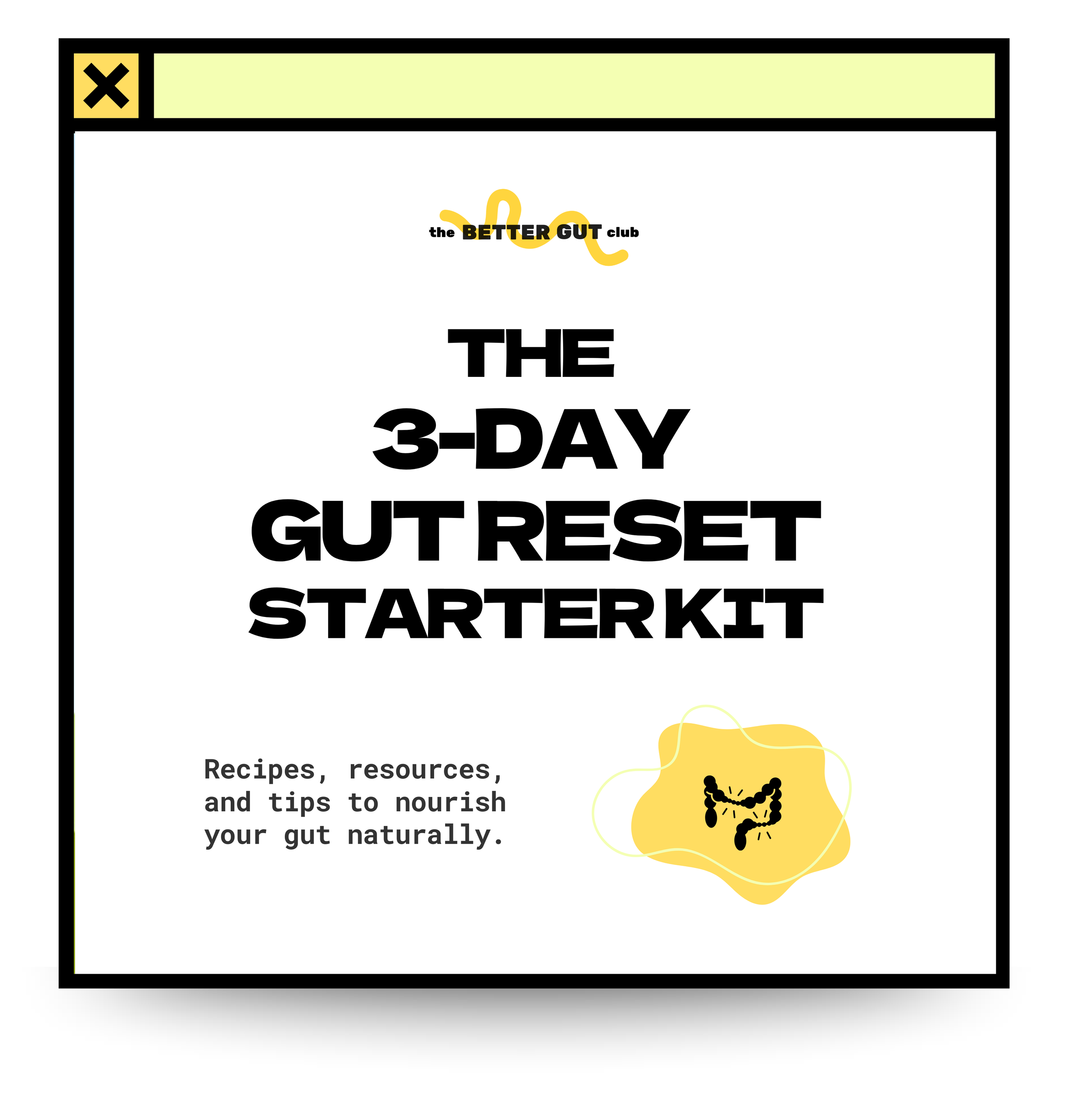 The 3-Day Gut Reset Starter Kit the better gut club gut health holistic healing