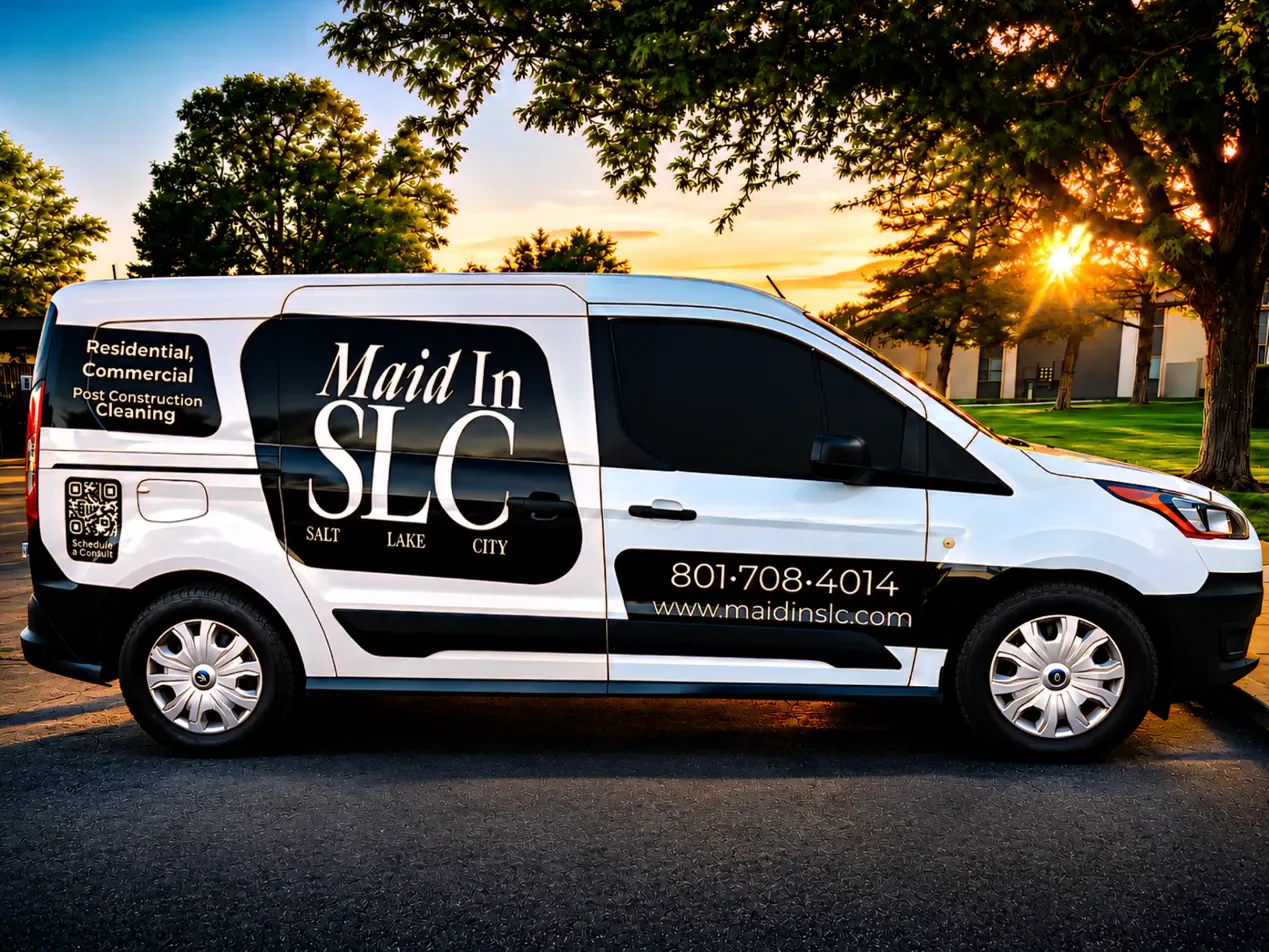 Maid In Salt Lake City cleaning van