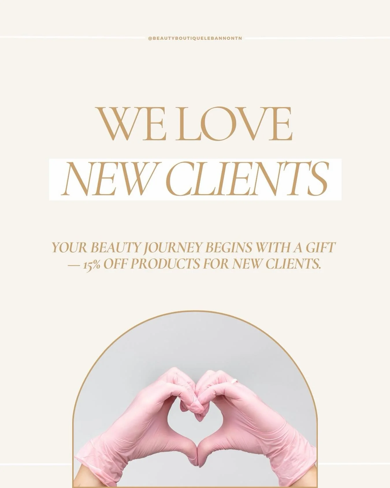 Your beauty journey begins with us &mdash; and a 15% off gift to make it even sweeter 🫶🏼 Call now to book!