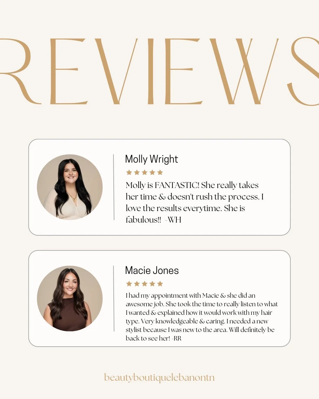 Reviews like this = everything to us 🤍 We&rsquo;re so lucky to have the most amazing clients and team 💫