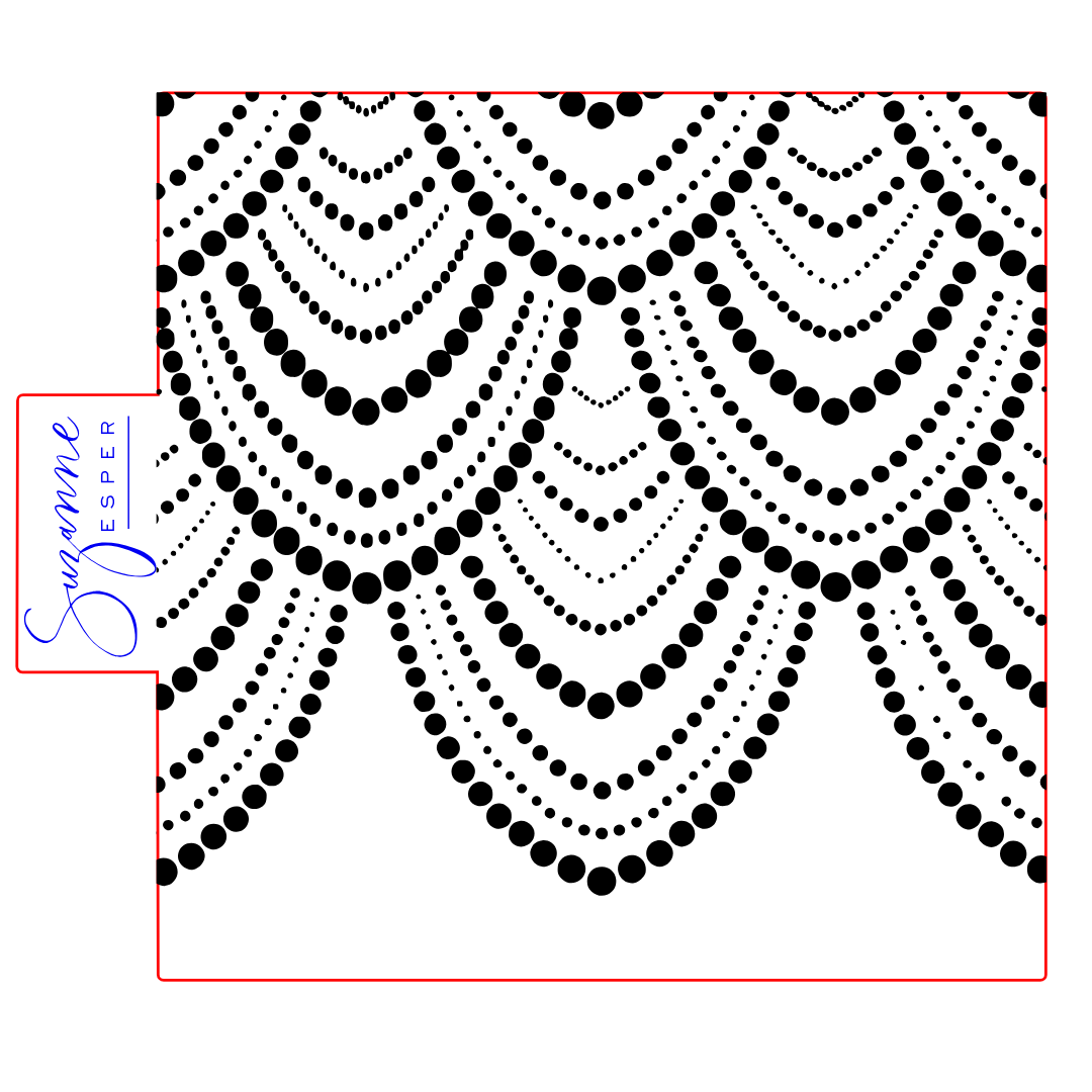 NEW - PEARL SWAG  Embosser Jumbo Pattern