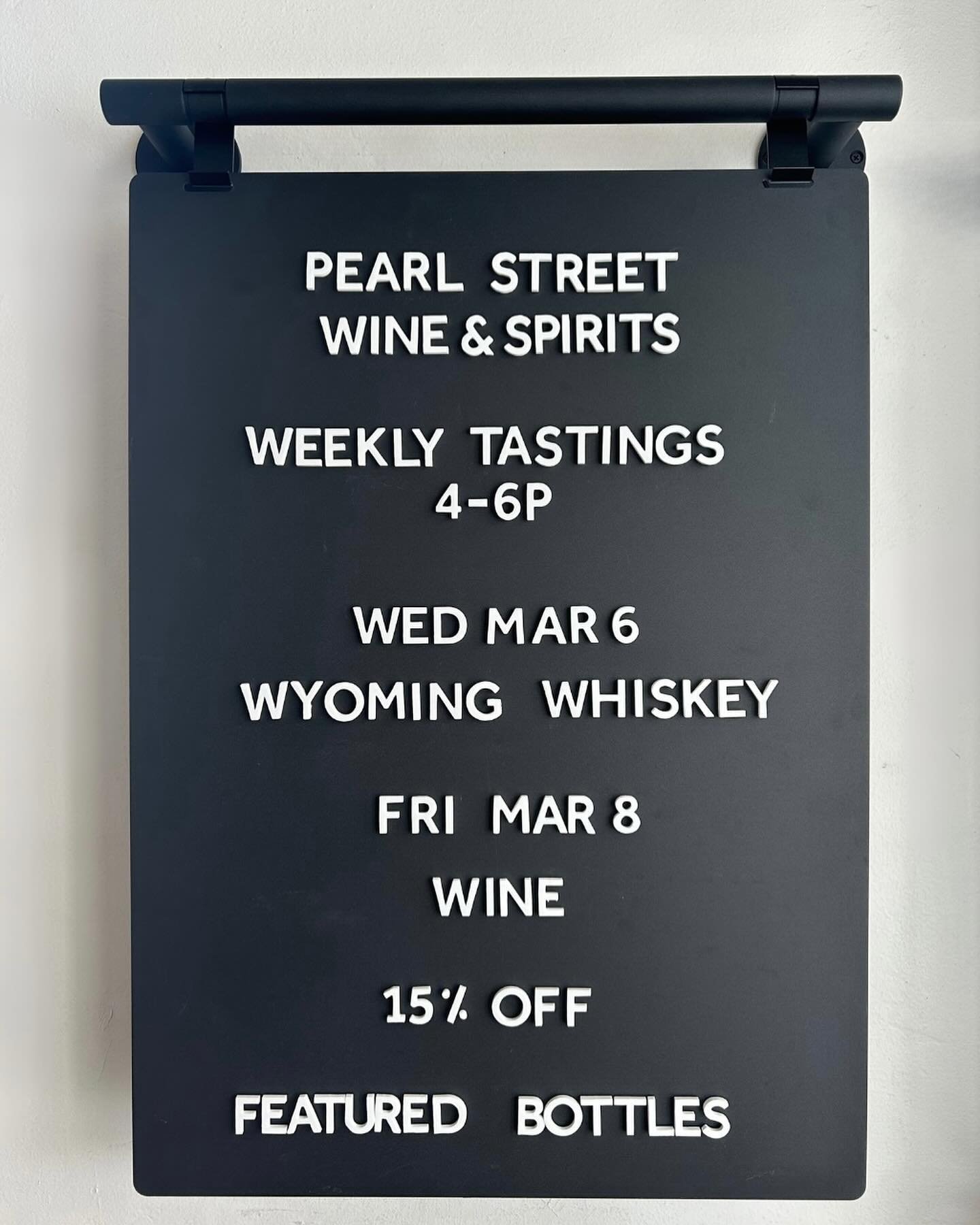 This week we&rsquo;re tasting @wyomingwhiskey&rsquo;s single barrel bourbon whiskey and wines from @angelsandcowboyswines, @bodegasantajulia, and @astobizawine! Stop by from 4-6 pm and enjoy 15% off featured bottles!