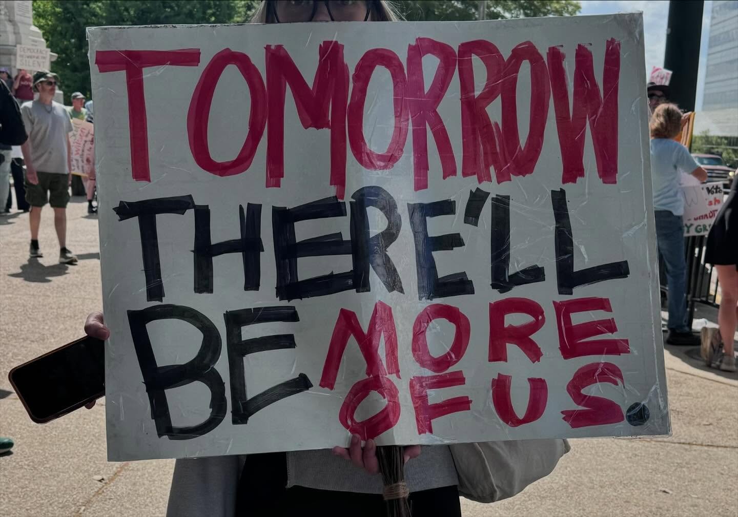 One of our favorite signs from Saturday&rsquo;s protest! 

Thank you to everyone who has supported our Kickstarter campaign!! We are over 75% to our goal with just a few days left!!! 

To help us in this final stretch the incredible community organiz