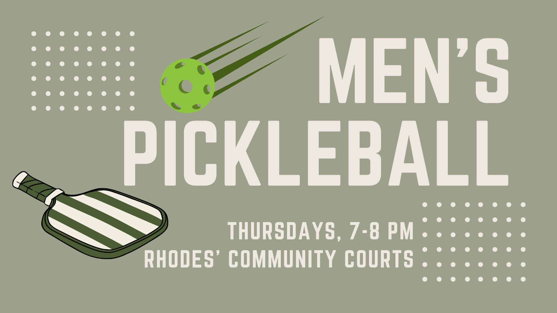 MEN’S PICKLEBALL