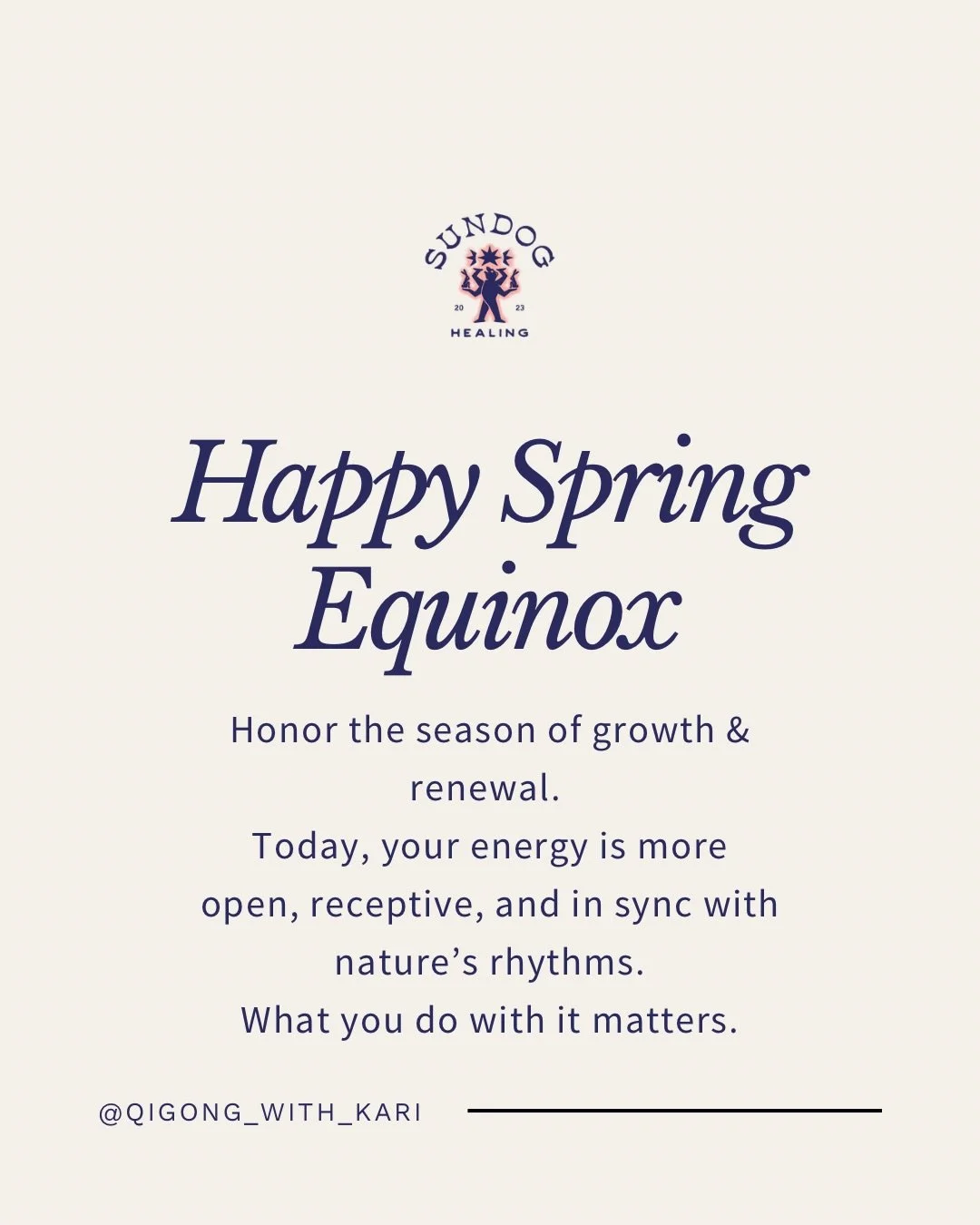 Today is a good day to balance &amp; reset your energy. 
Spring Equinox in the Northern Hemisphere is here &mdash; a rare moment when Yin and Yang come more into balance.
More than a seasonal shift, it&rsquo;s a powerful chance to balance &amp; reset