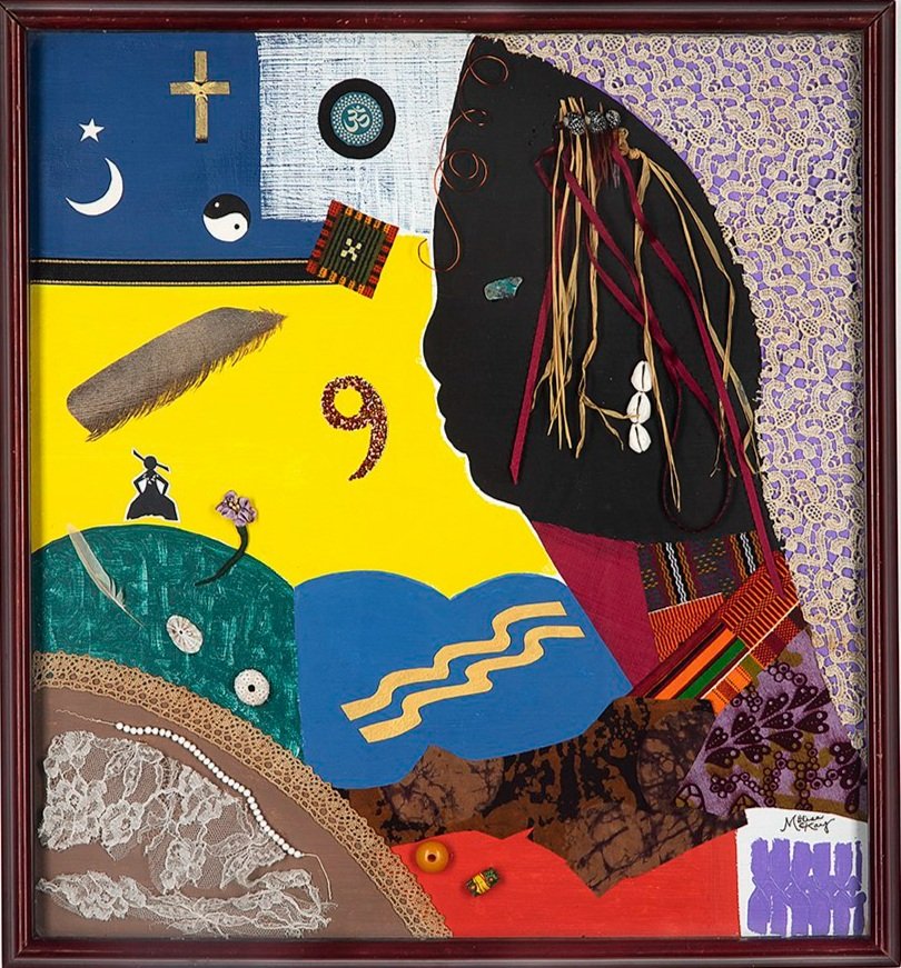 I Am That I Am (Self Potrait), 1995
Mixed Media, Collage
22 x 22