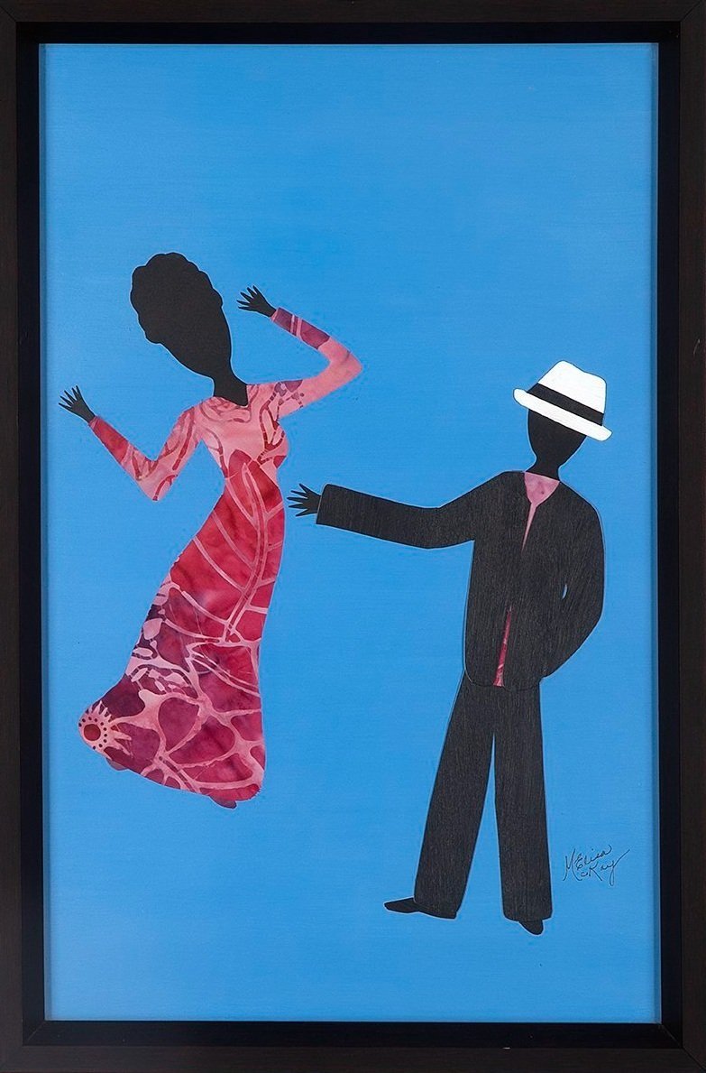 Shall We Dance?, 2011
Collage, Acrylic on Paper, 19 x 12 1/2