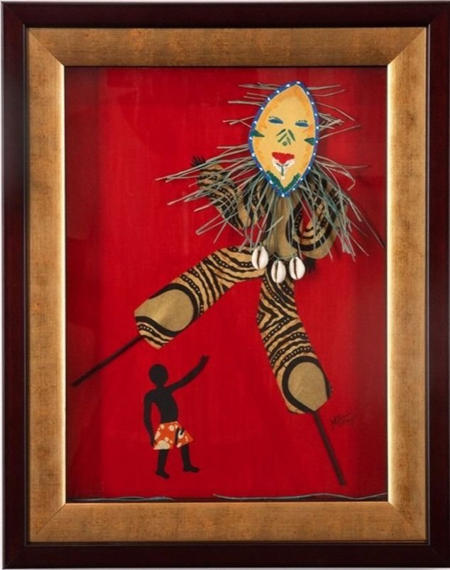 Mocko & Me, n.d.
Mixed Media, on Paper, 19 3/4 x 15 3/4