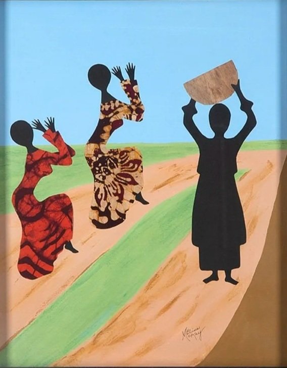 Sister Ancestor, 2006
collage, acrylic on paper
14 x 14