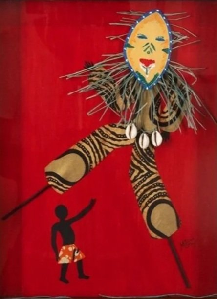 Mocko & Me, n.d.
Mixed Media, on Paper, 19 3/4 x 15 3/4