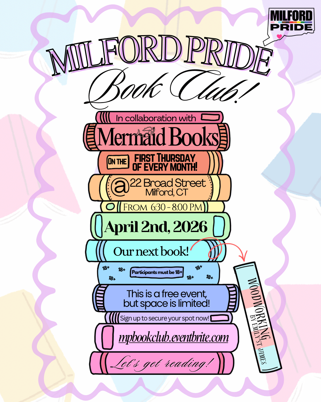 Milford Pride Book Club April 2026