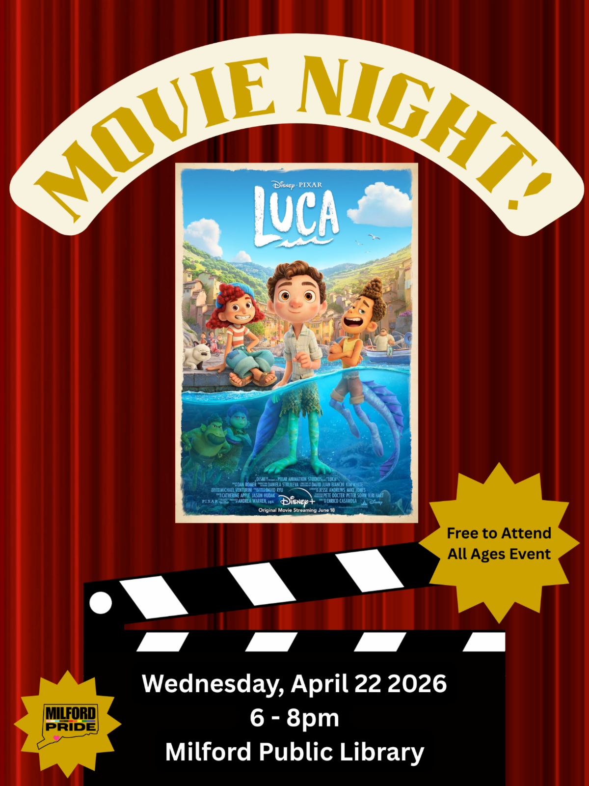 Milford Pride Movie Night - April 2026