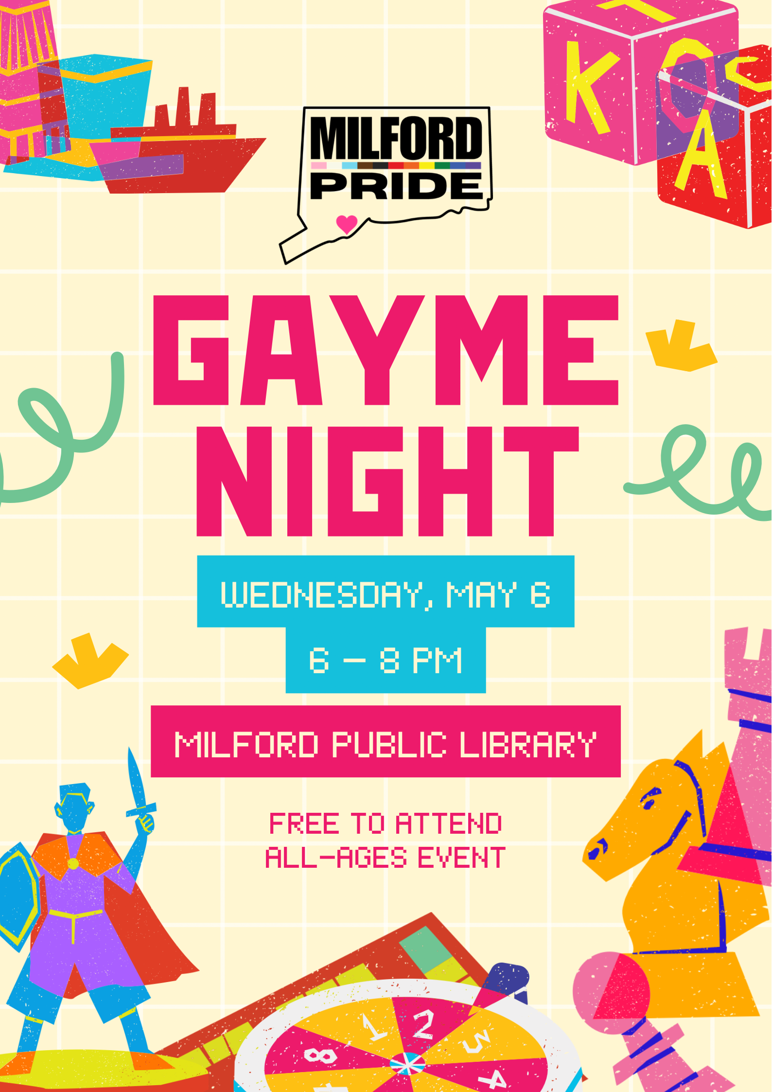 Milford Pride Gayme Night - May 2026