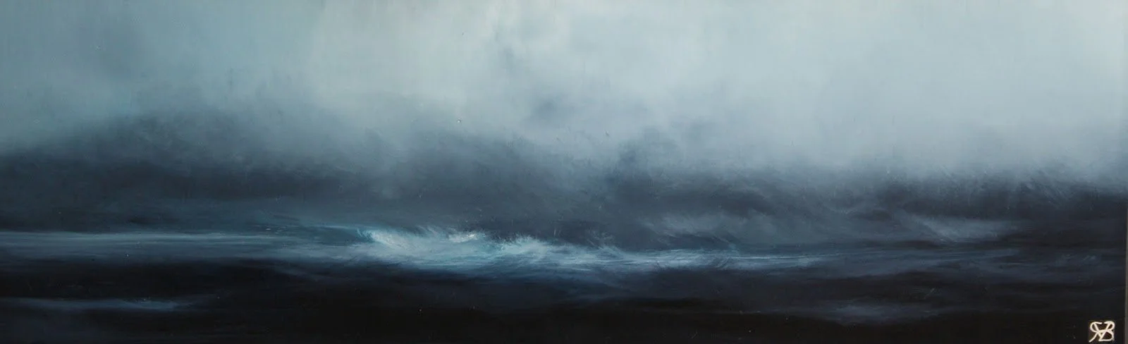 Oil on glass - 39x90cm