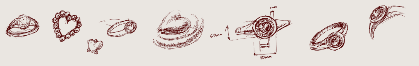 Sketch of love ring