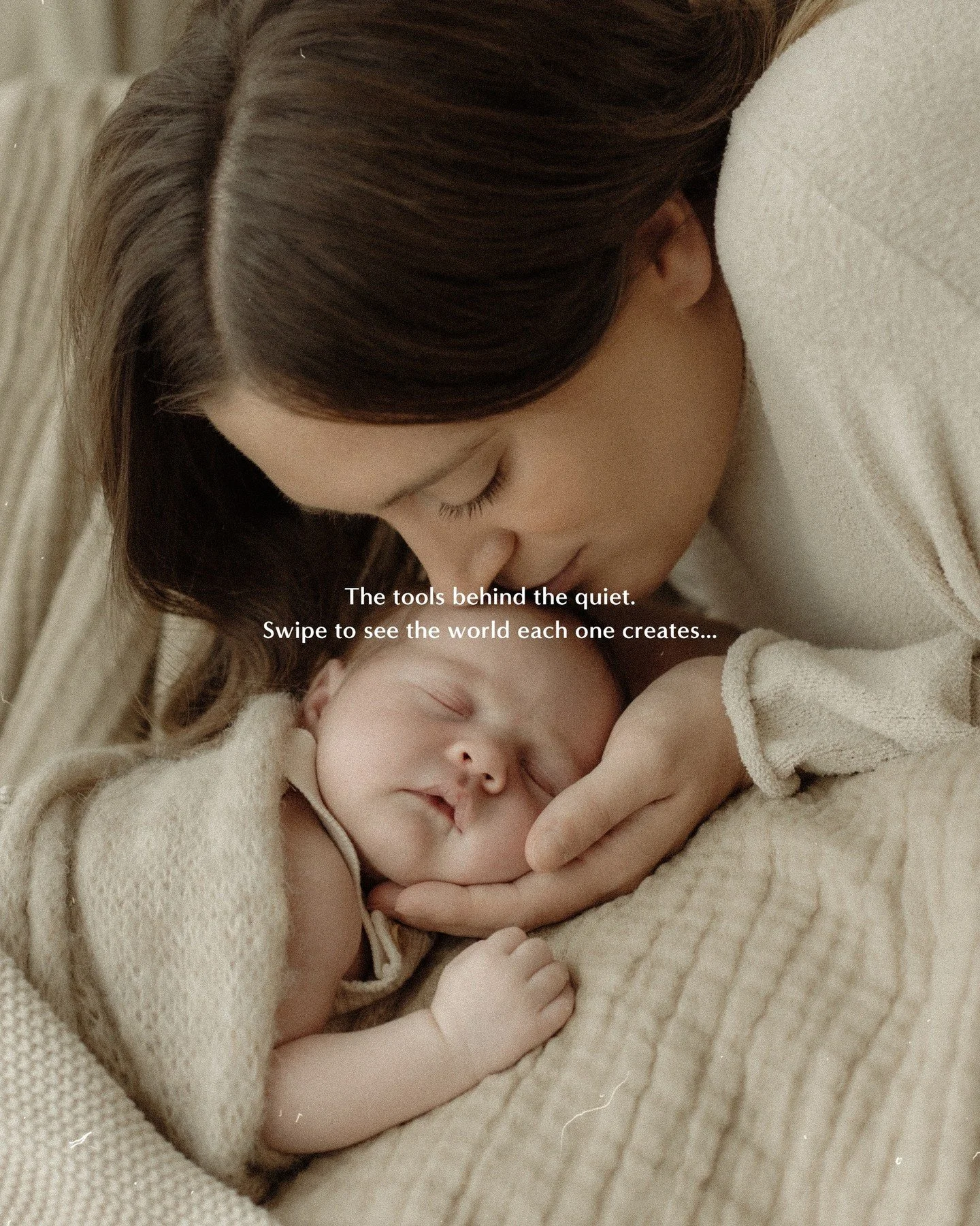 Three cameras. Three ways of seeing the same quiet moment.

As a newborn and motherhood photographer, I've always believed the tool should serve the feeling &mdash; not the other way around. So I offer all three, because different mothers want differ