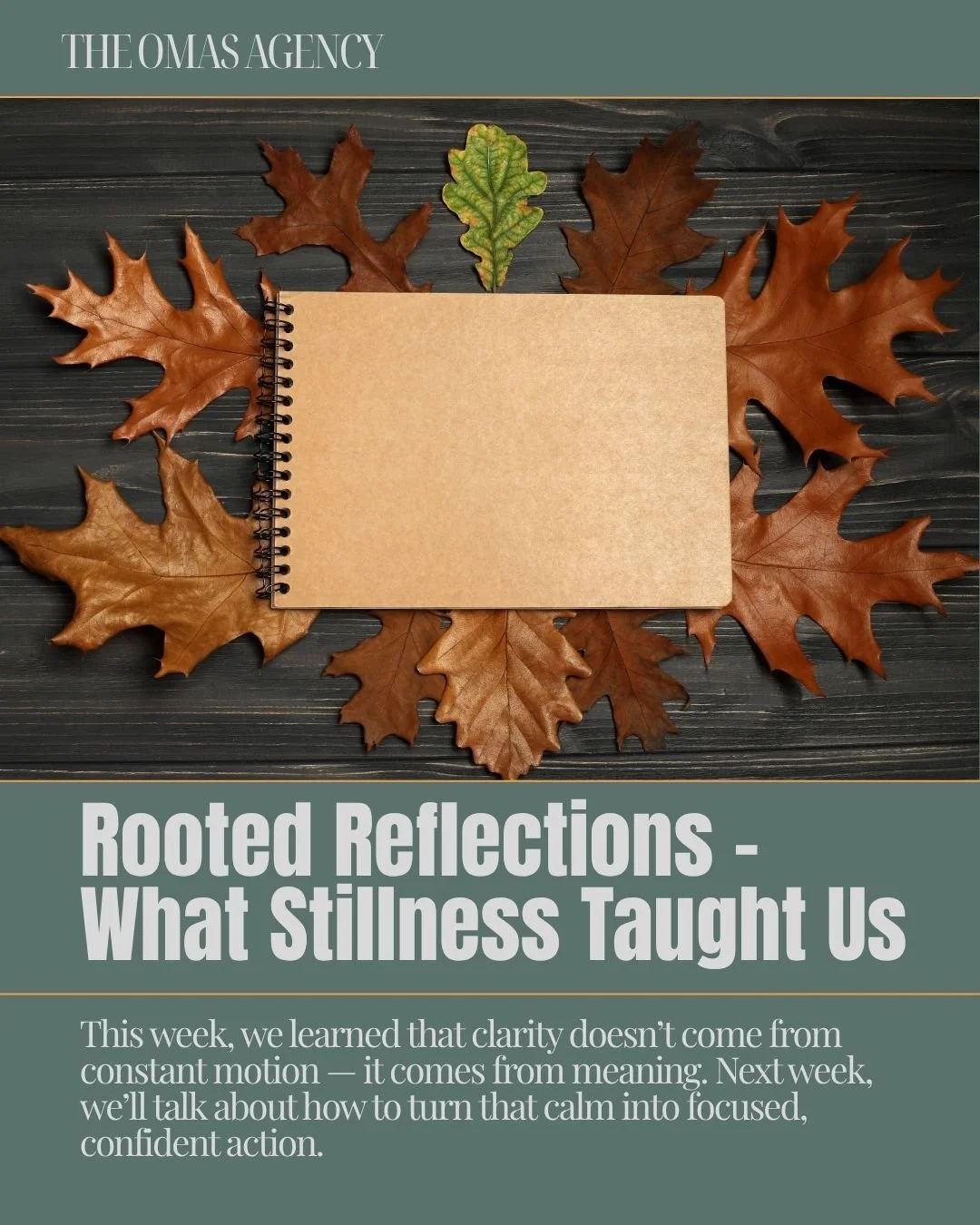 As we close another week in our Rooted Momentum series, here’s your gentle reminder: stillness is strategic.
The pause isn’t wasted time — it’s preparation. It’s where you reconnect with your “why” before mo