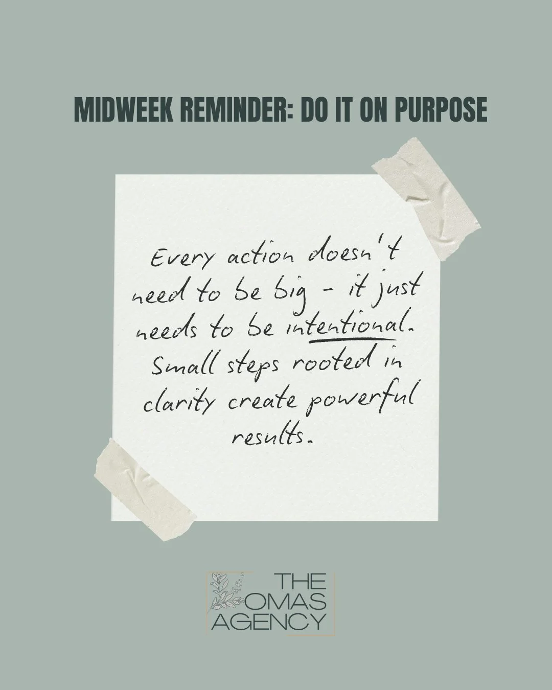 This week’s Rooted Momentum reflection is about shifting from clarity to confident movement.
Intentional action doesn’t mean doing more — it means doing what matters.
Take a few moments today to realign your to-do list with your &l
