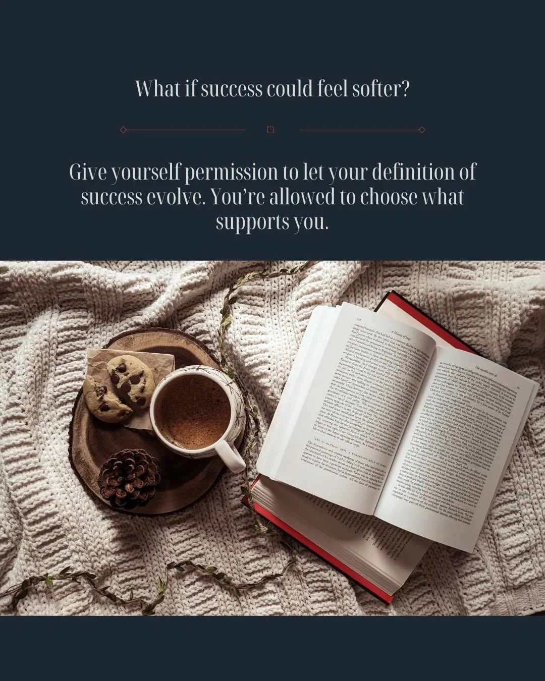 There&rsquo;s a quiet strength in letting go of the expectations that no longer fit who you&rsquo;re becoming.

This week, check in with yourself:
&bull; What does success look like for me right now?
&bull; What am I carrying that I don&rsquo;t need?