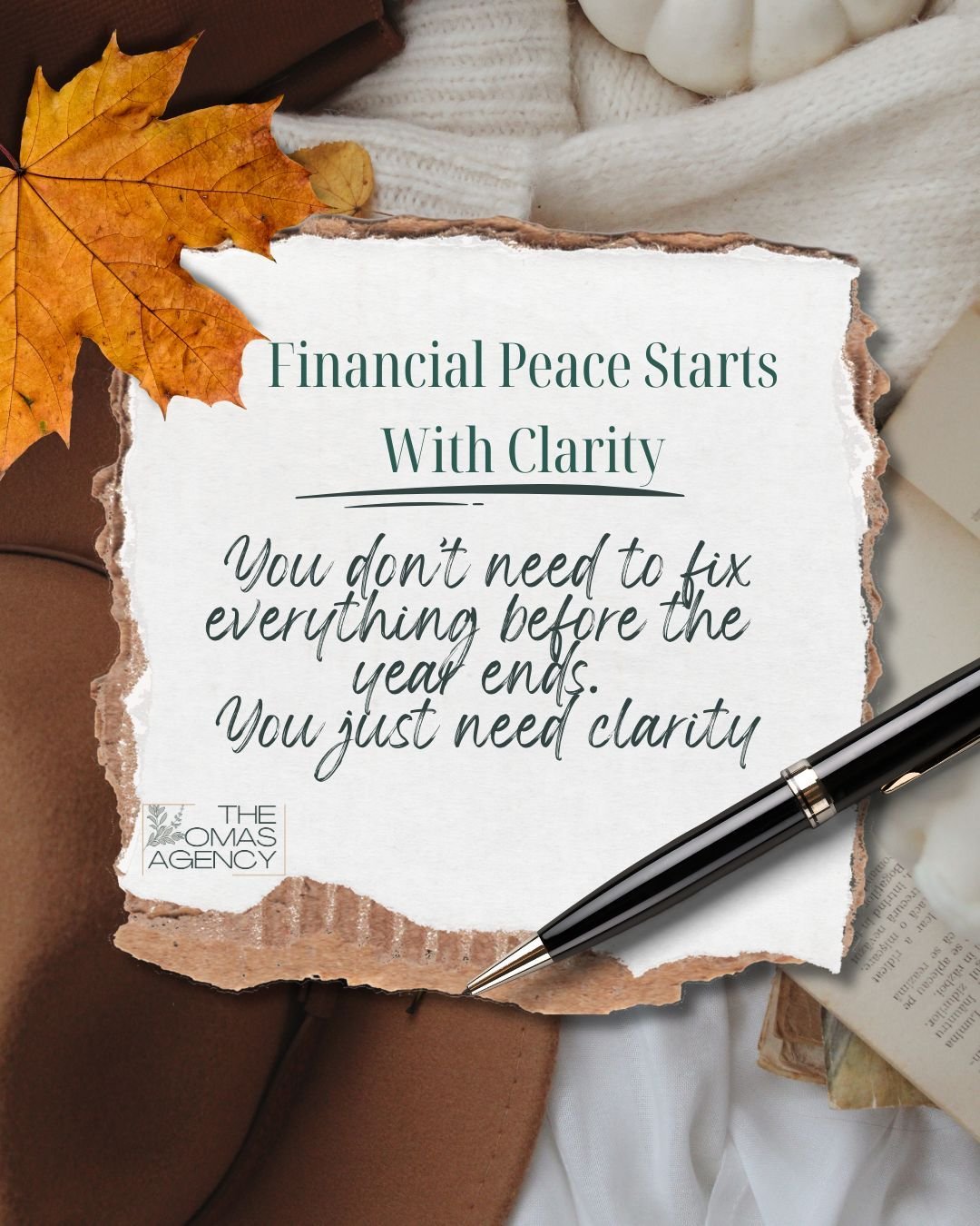 December can make money feel heavier than it really is. We look back at the year and start judging ourselves for what we did or didn&rsquo;t do. But financial peace doesn&rsquo;t come from rushing or pushing yourself into a last-minute overhaul.

It 