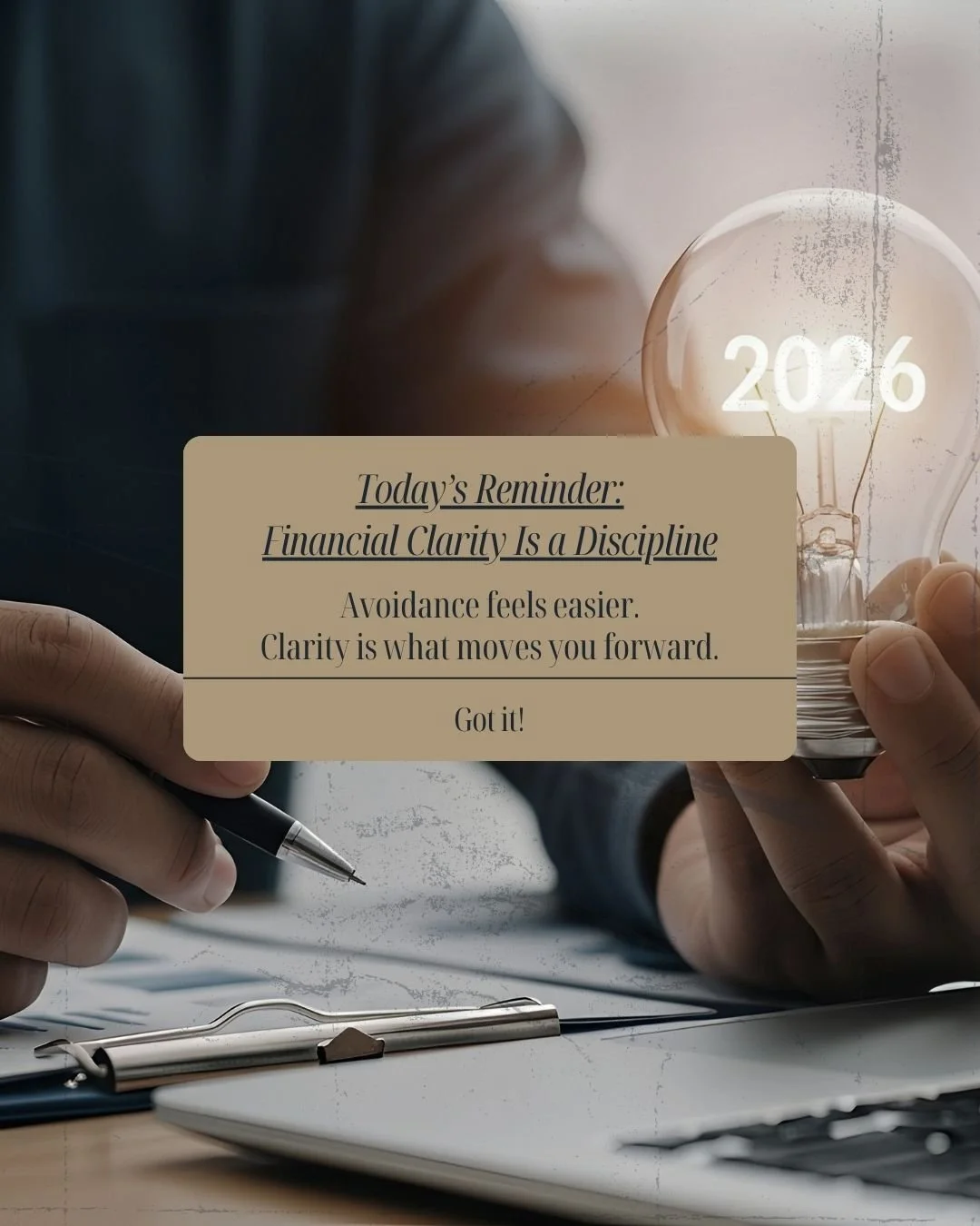 Money pressure has a way of making people either rush or avoid.

But disciplined growth doesn&rsquo;t come from either extreme. It comes from understanding what&rsquo;s true, so you can respond rather than react.

If you haven&rsquo;t read this week&