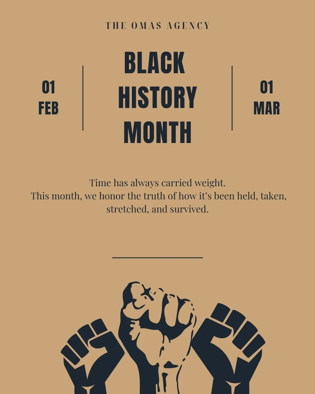 Black history is not just a collection of moments.
It is a living record of endurance, creativity, and capacity built under pressure.

This month, as we talk about time, we are not talking about productivity.
We are talking about labor that went unse