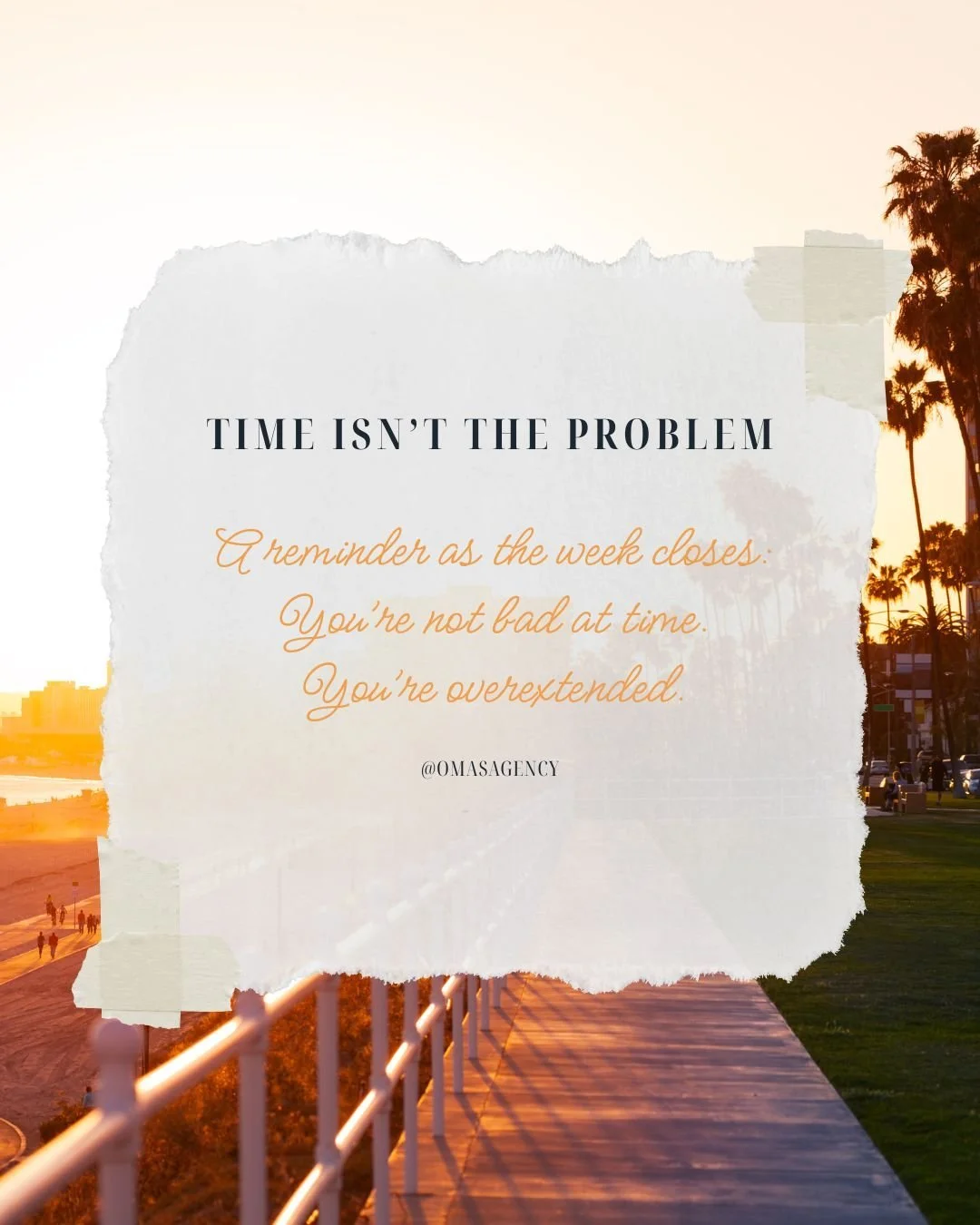 If you didn&rsquo;t get to the blog this week, it&rsquo;s still here when you&rsquo;re ready.

This week was about naming reality without shame.
Next week, we&rsquo;ll start looking at where time quietly leaks. The invisible obligations, borrowed pri