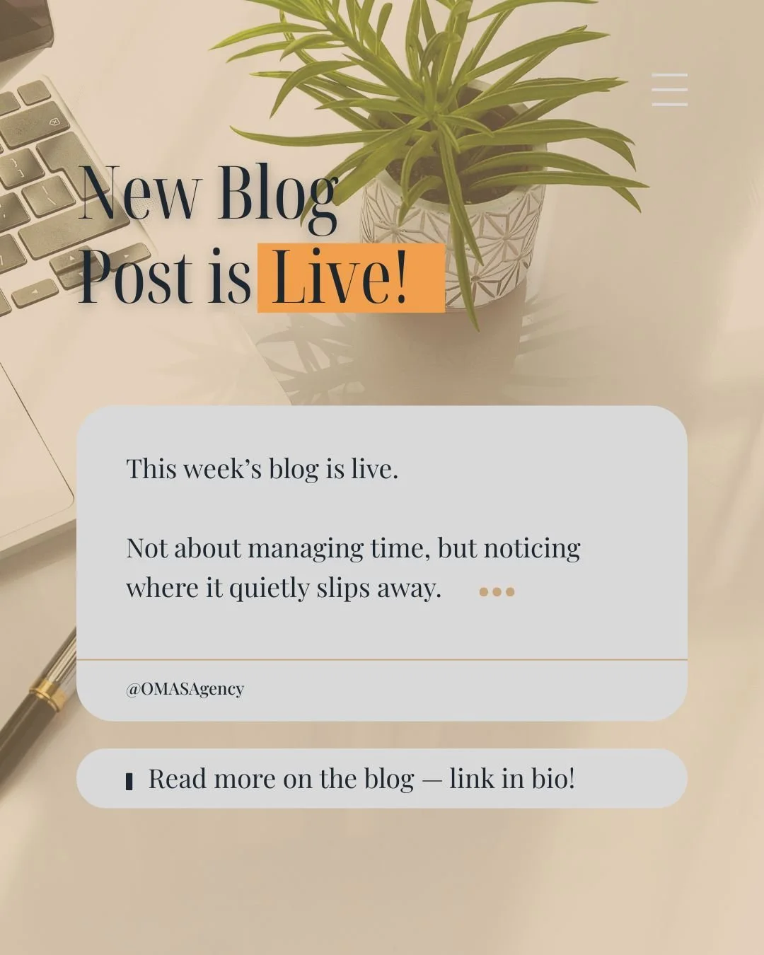 Time rarely disappears all at once.
It leaks quietly.

Through borrowed priorities.
Through emotional labor.
Through expectations we never agreed to out loud.

This week&rsquo;s blog is about noticing those leaks without judgment. Not to fix them yet