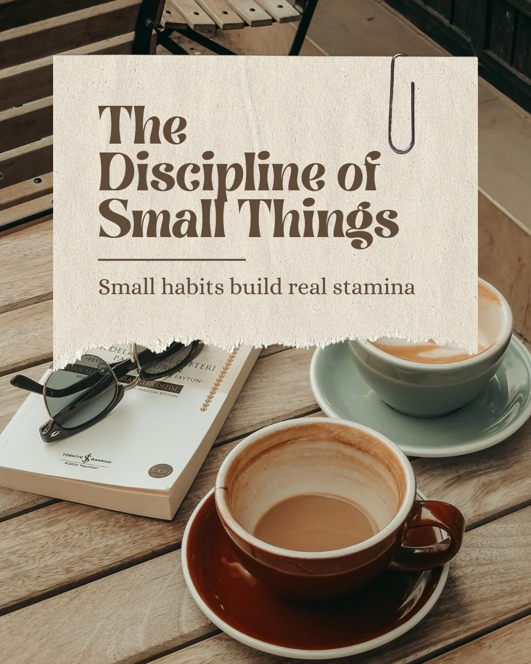 Entrepreneurship often celebrates bold moves and big strategies.

But most sustainable success is built through something quieter: small disciplines repeated over time.

The routines no one sees.
The decisions that seem ordinary.
The moments when you