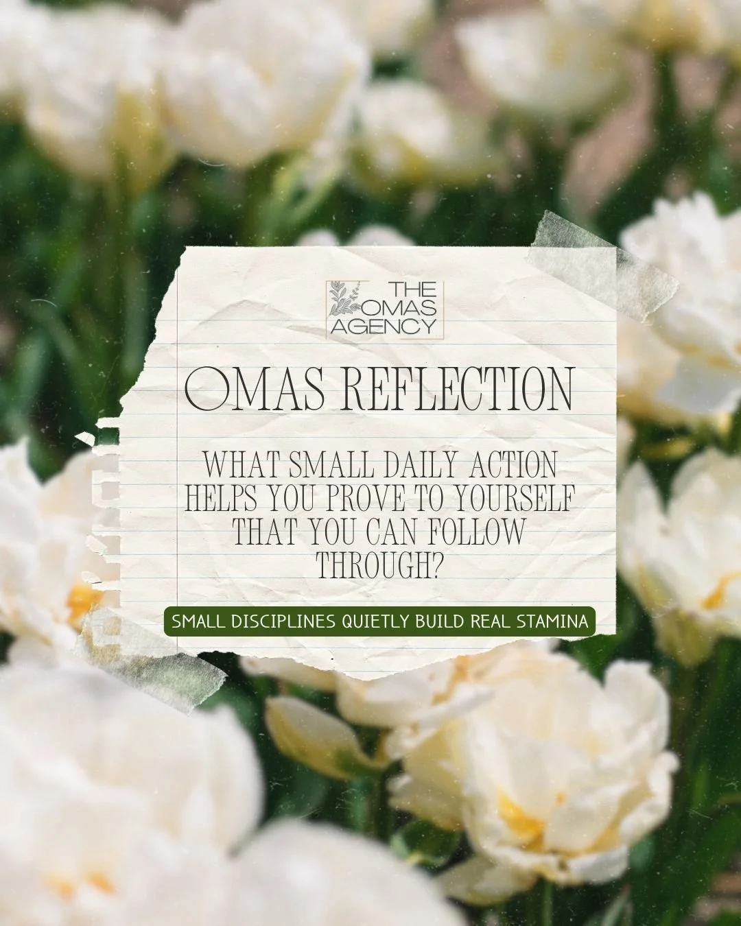 Consistency is rarely built through dramatic change.

It grows through the small decisions you repeat each day.

This week&rsquo;s reflection invites you to pause and consider what daily action helps you reinforce trust in yourself and your ability t