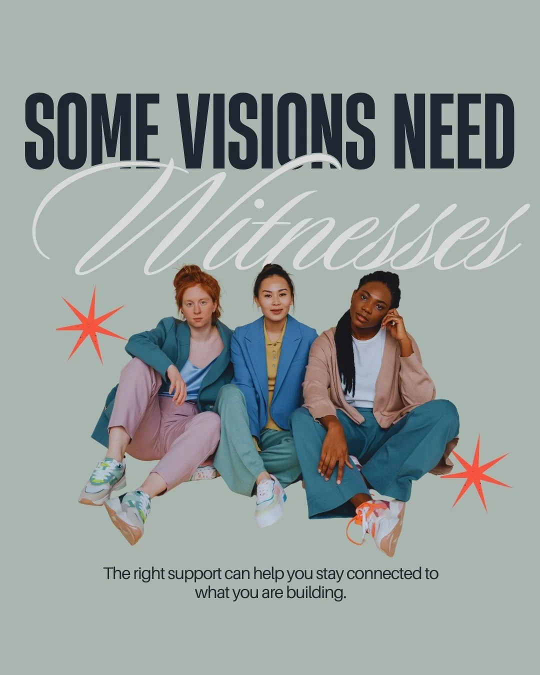 Not every vision needs more pressure. Some visions need better support.

There are seasons when clarity grows because someone asks the right question, reflects something back to you, or reminds you of what you said you wanted before fear got loud.

C