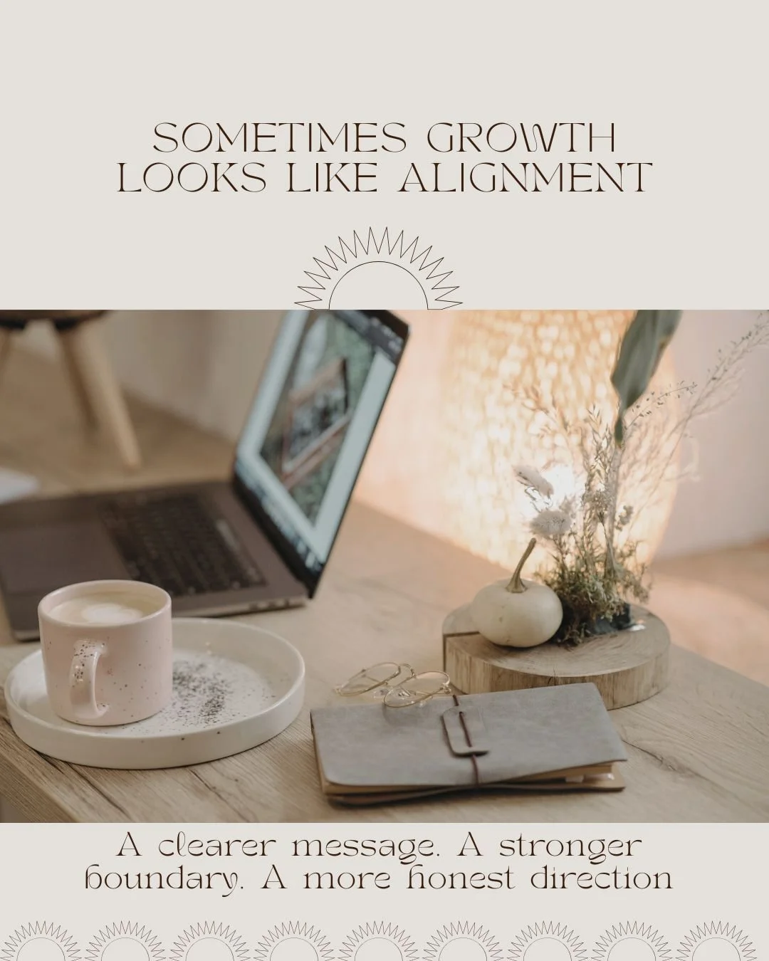 As we close out April, one final thought: sometimes the clearest sign of growth is not a big announcement. Sometimes it is the moment you realize you can no longer keep presenting yourself from an old version of your vision.

A clearer message.
A str