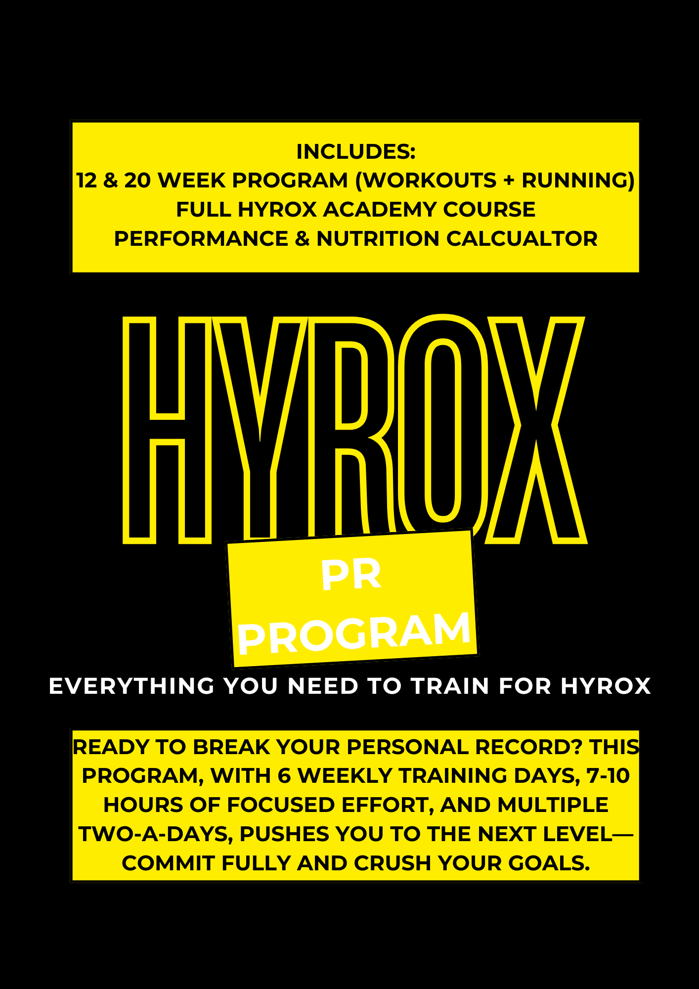 Hyrox PR Program