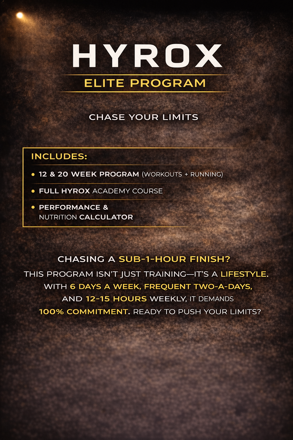 Hyrox ELITE Program