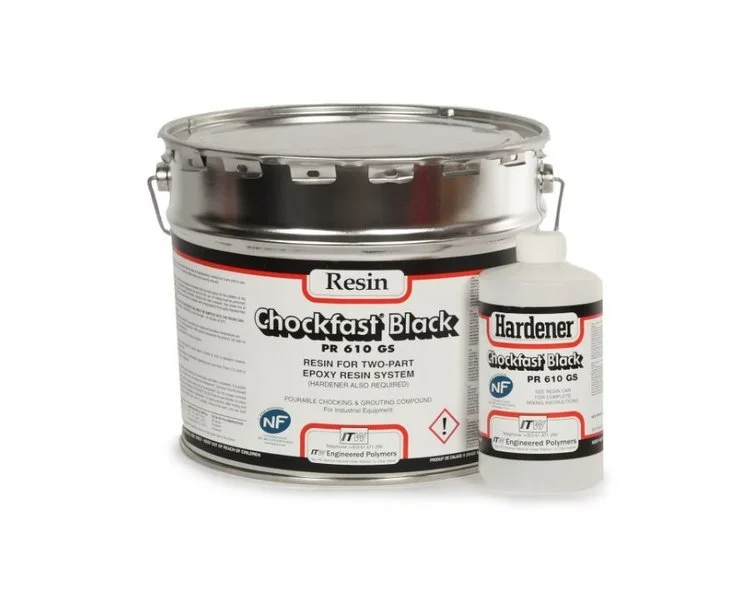Chockfast Black two-component epoxy chocking compound resin and hardener