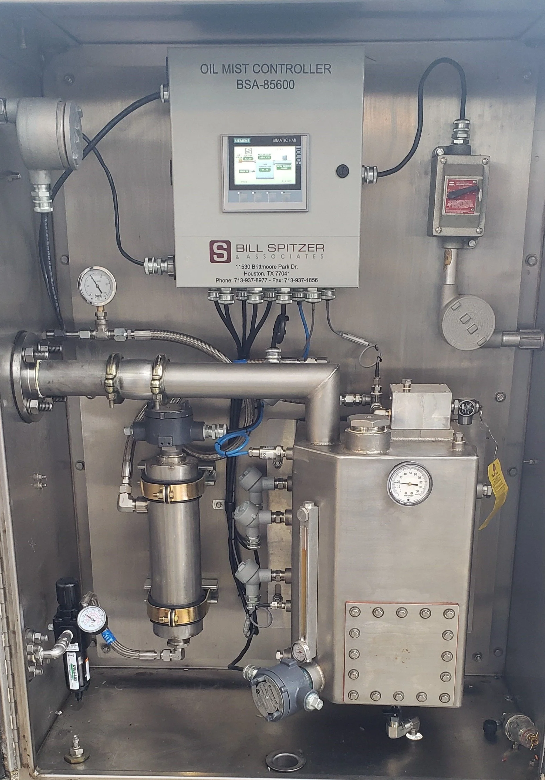 Failed oil mist lubrication system repair and replacement by BSA