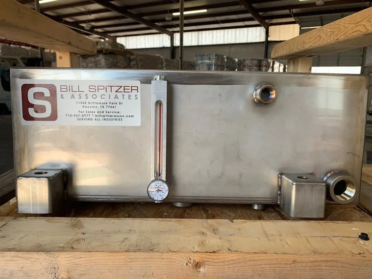 Pump lube oil reservoir upgrade for petrochemical customer by Bill Spitzer and AssociatesPump lube oil reservoir upgrade for petrochemical customer by Bill Spitzer and Associates