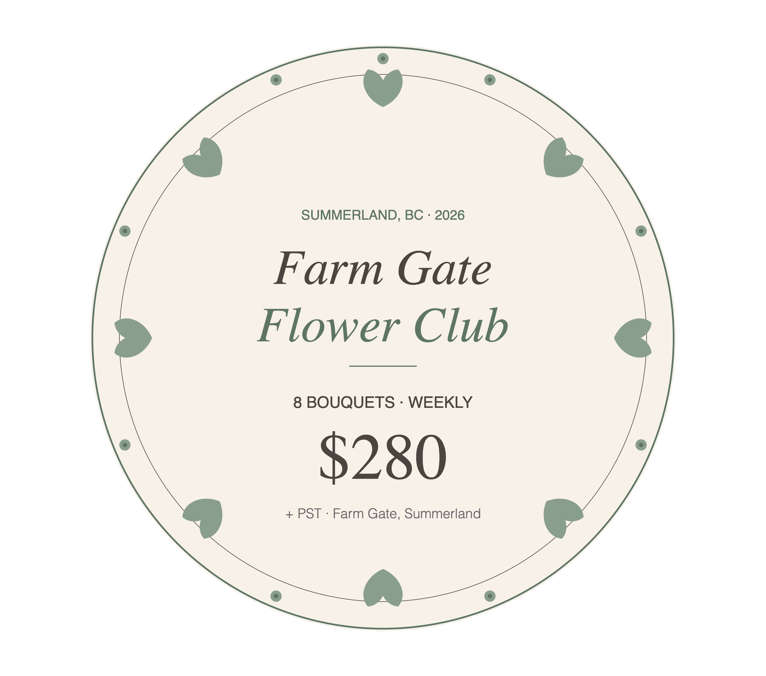 The Farm Gate Flower Club (8 Bouquets, Weekly)