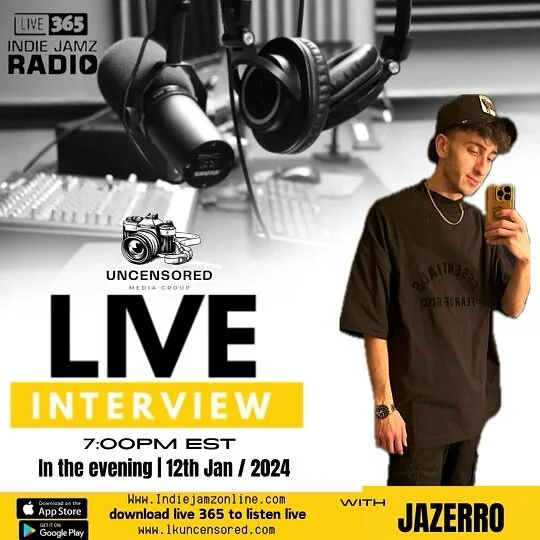 Live interview with Indie Jamz Radio this friday at 7pm EST
tune in | don&rsquo;t sleep 😴
