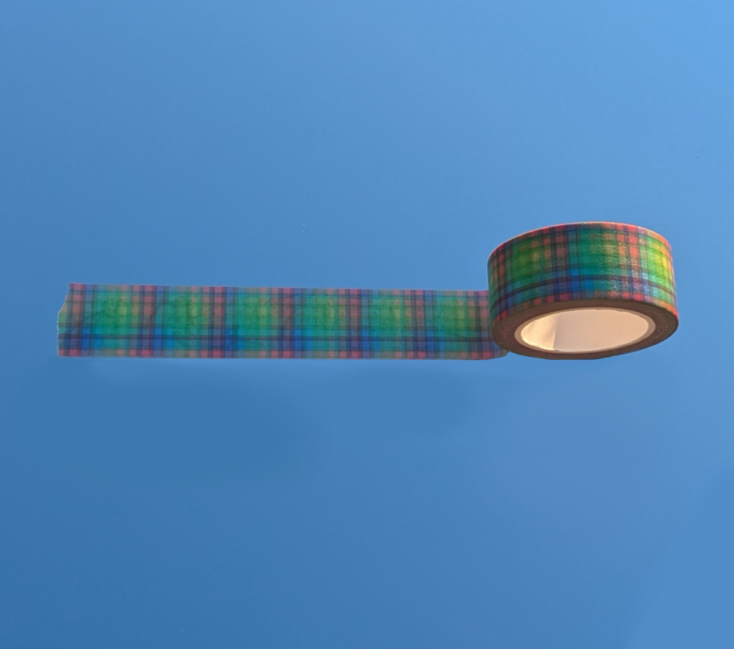Rainbow plaid washi tape