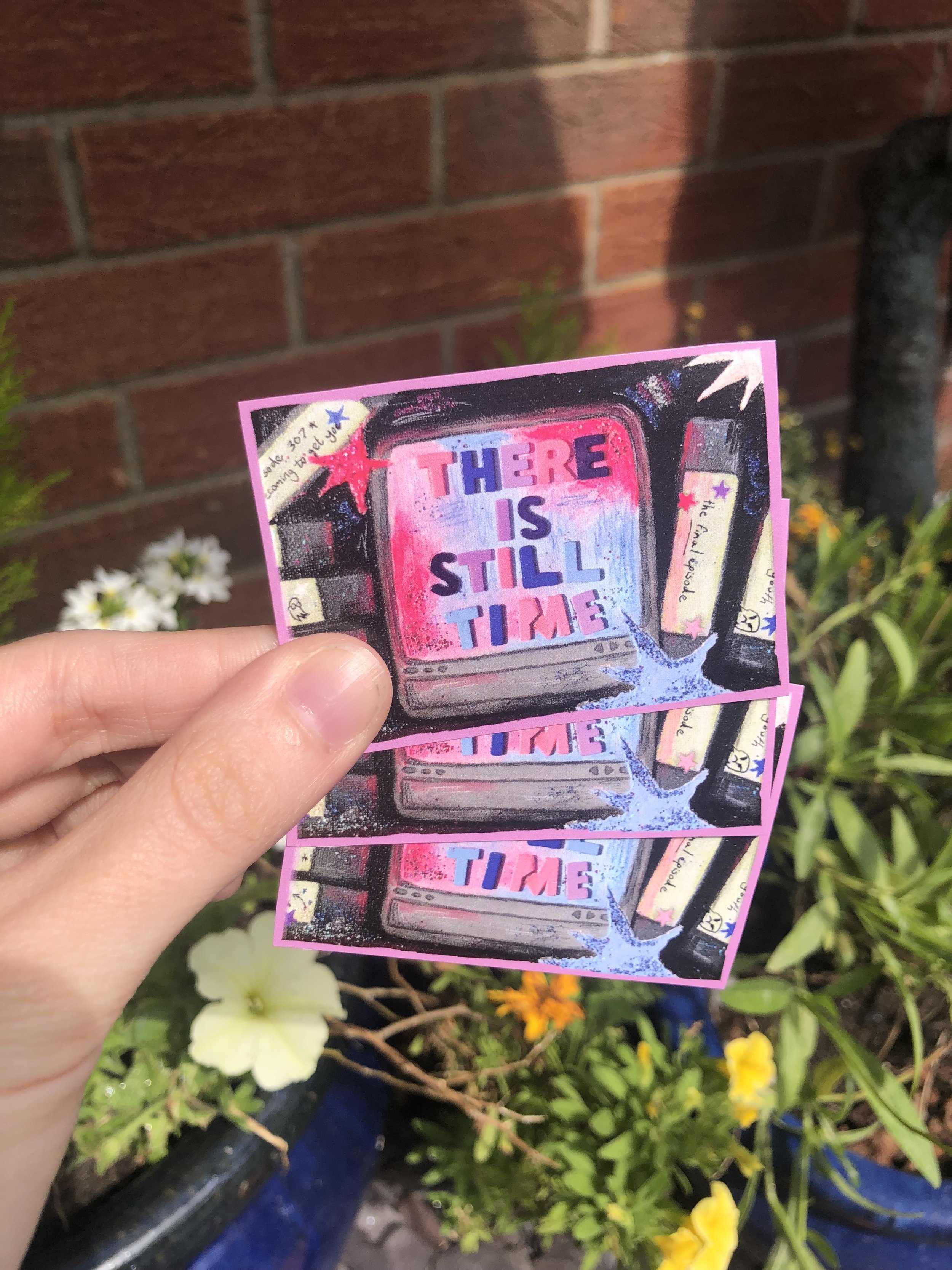 'There is still time' sticker