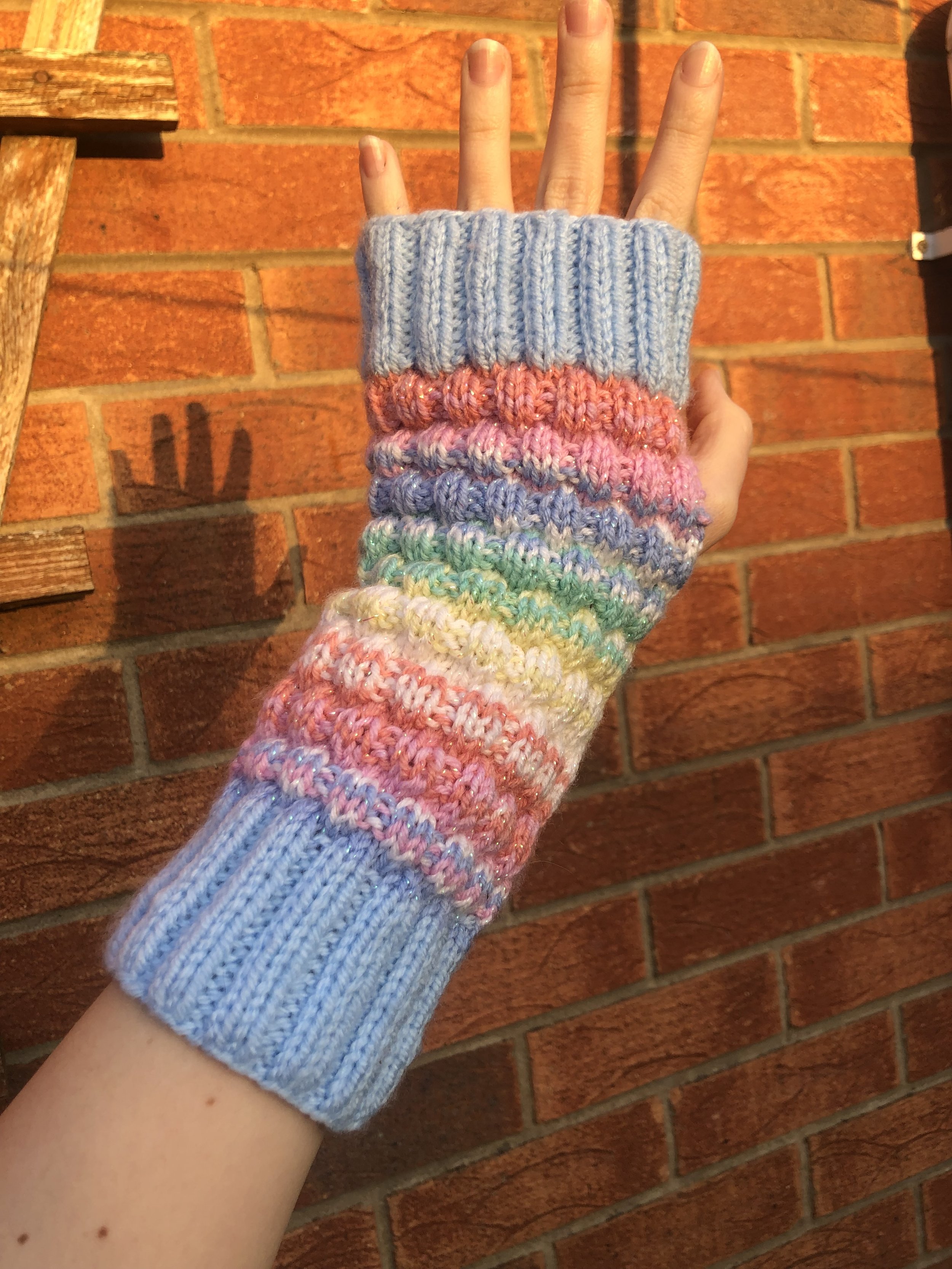 Rainbow sparkle hand warmers