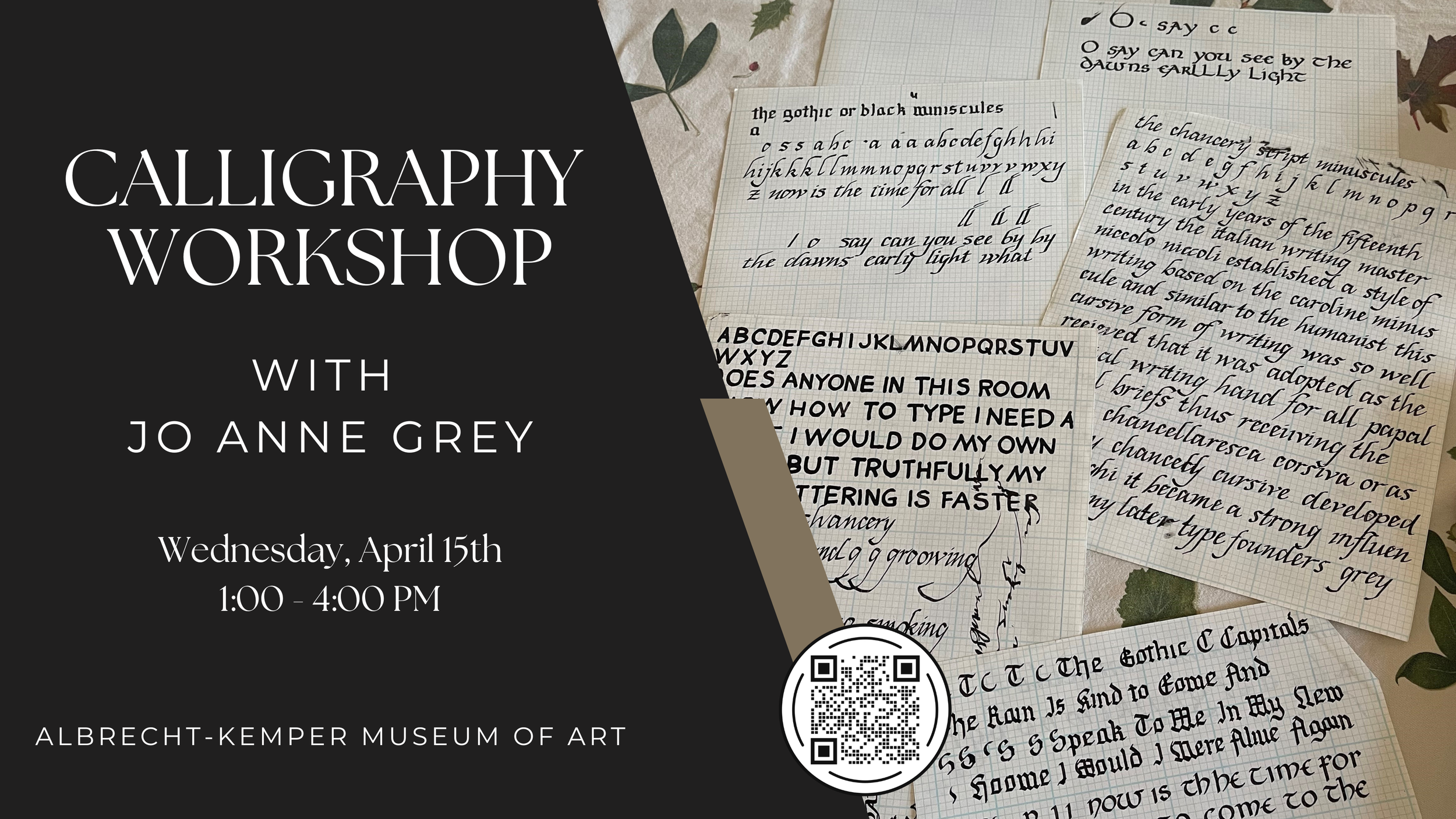 Calligraphy Workshop with Jo Anne Grey