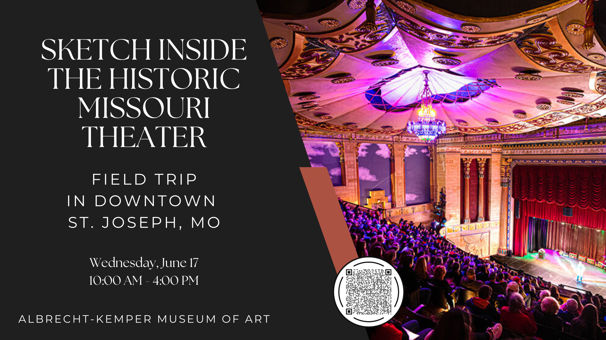 Sketch Inside the Historic Missouri Theater - Field Trip in Downtown St. Joseph, MO