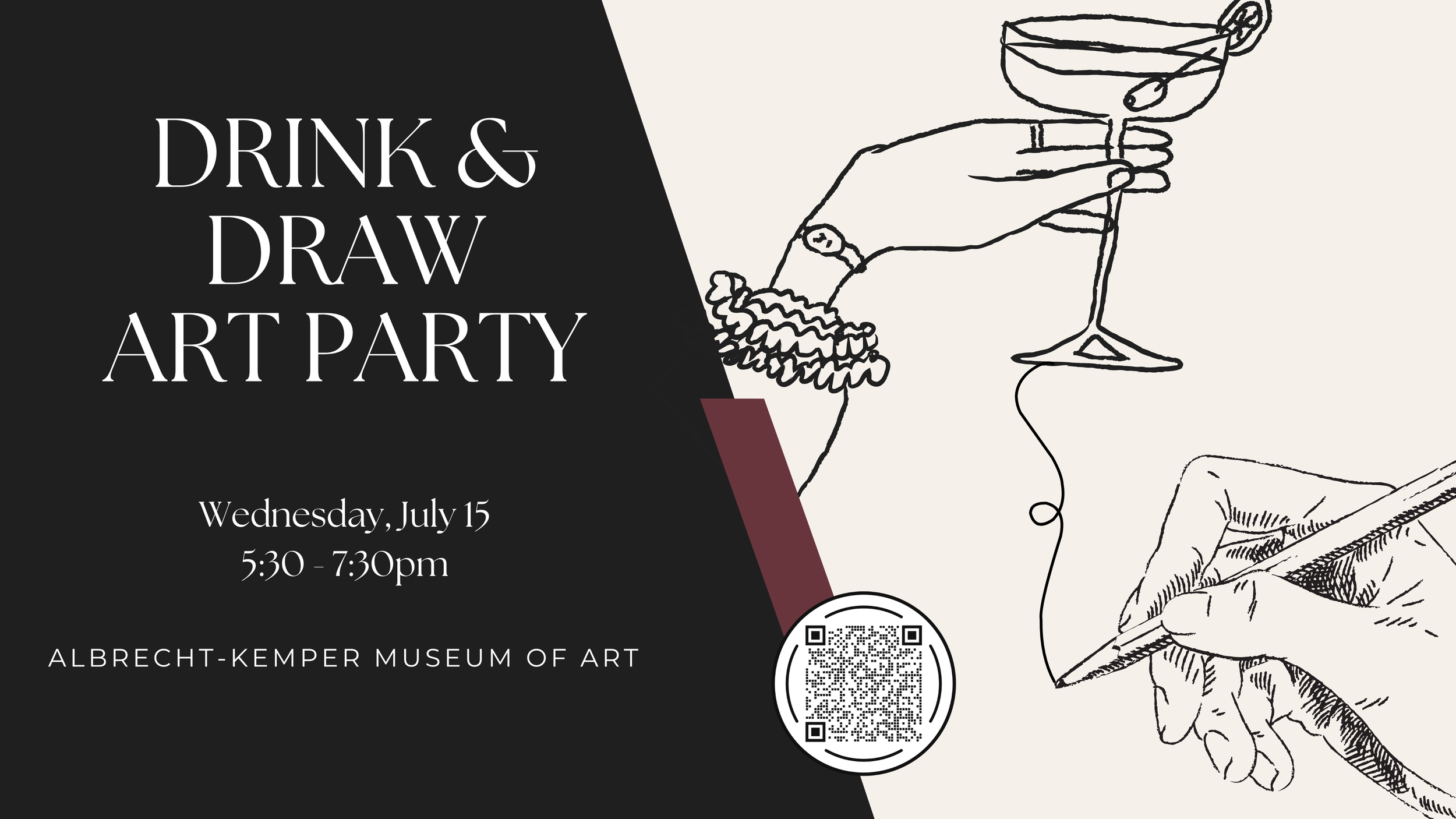 Drink &amp; Draw Art Party