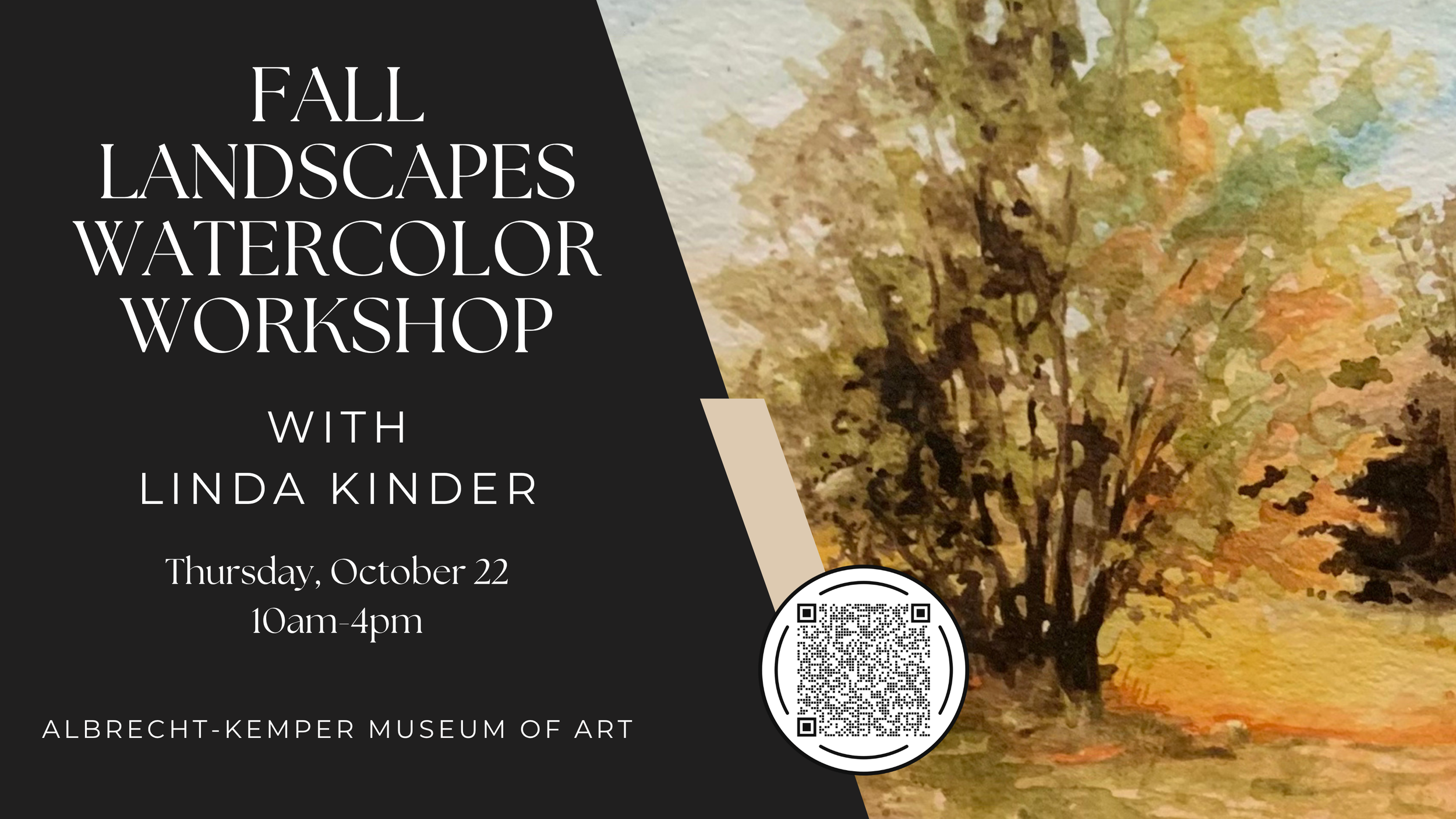 Fall Landscapes Watercolor Workshop with Linda Kinder