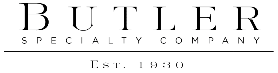 Logo for Butler Specialty Company with established date of 1930.