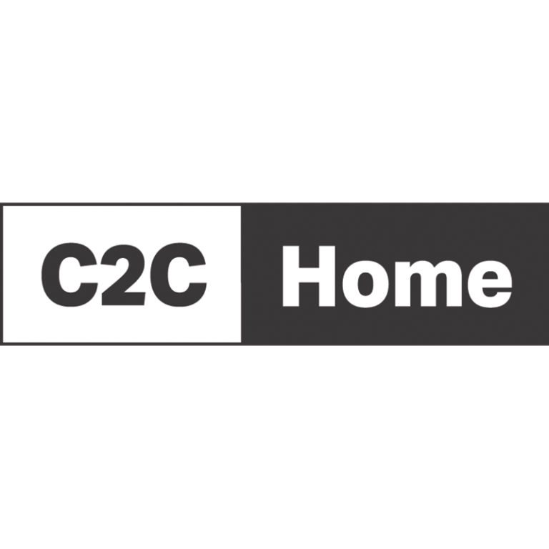 C2C Home logo in black and white with bold text.