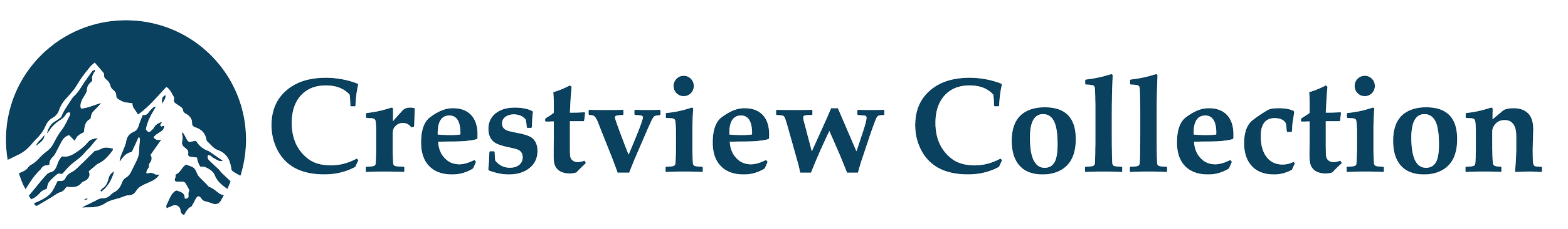 Crestview Collection logo with mountain graphic and text