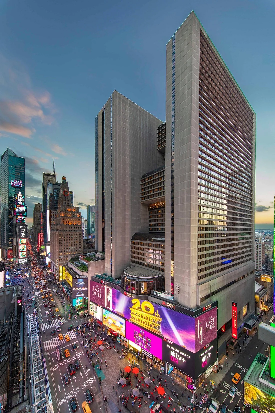 New York Marriott Marquis exterior in Times Square